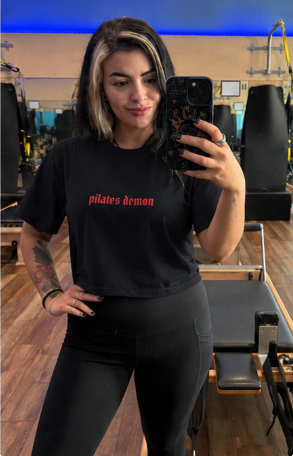 SABLE Pilates Demon Baby Tee - ships within 1-2 business days